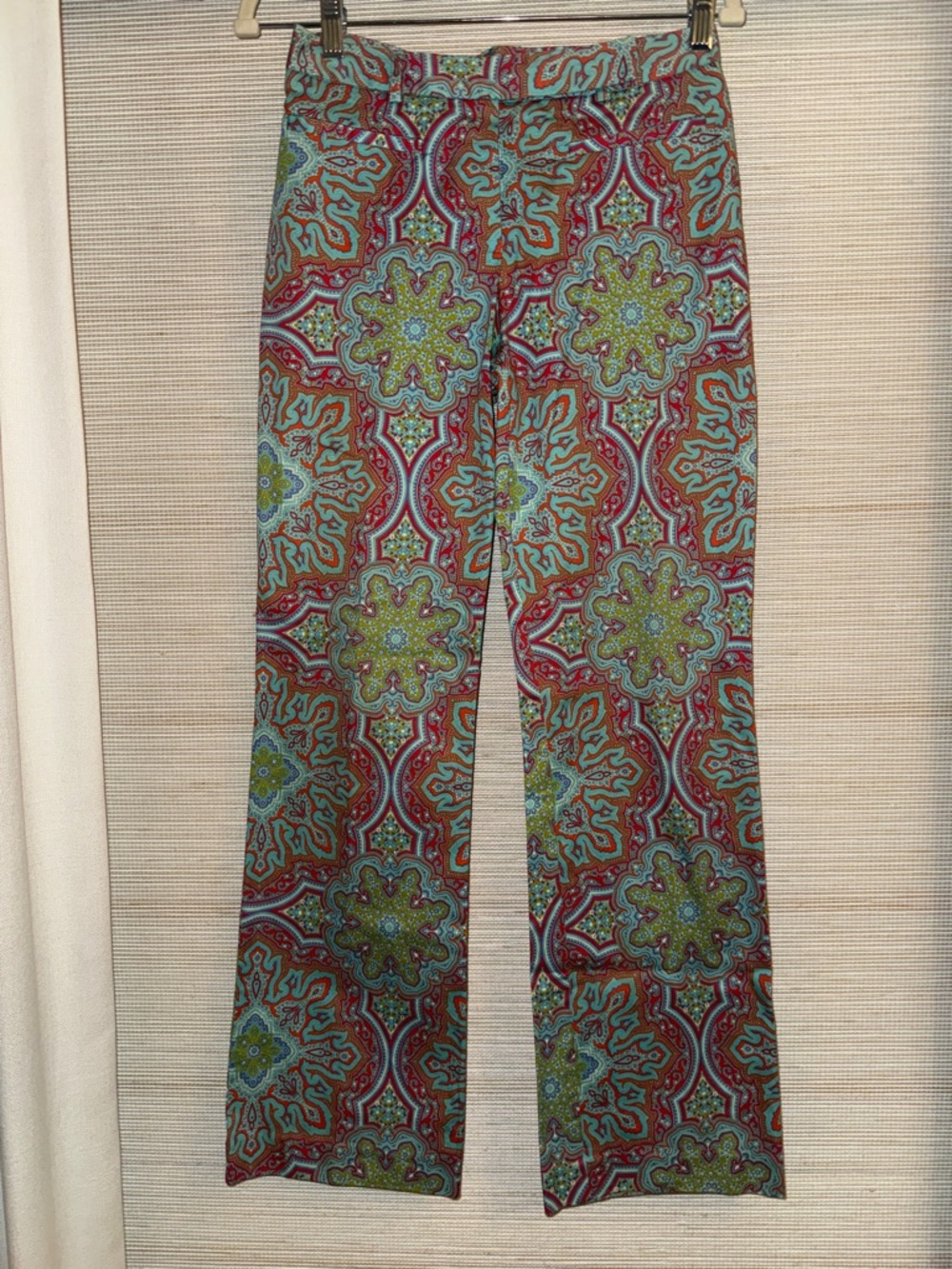 Trina Turk Colorful Medallion Pattern Statement Pants - Size 2